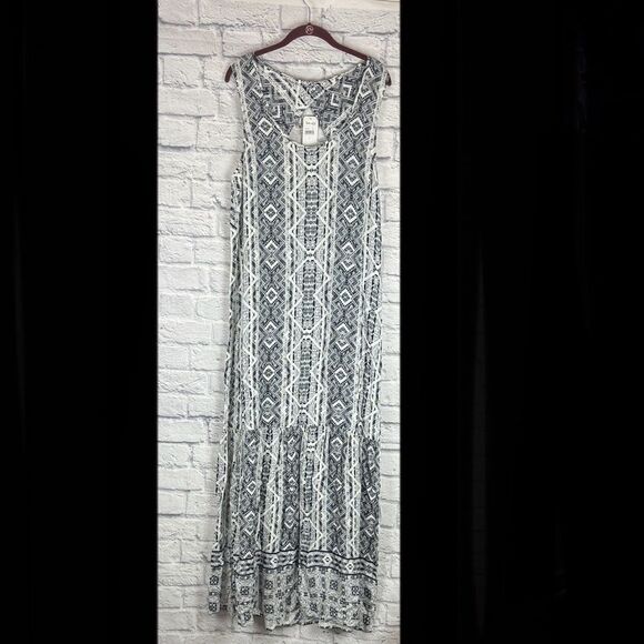 Splendid Black and White Maxi Dress NWT Size XL - Picture 2 of 7